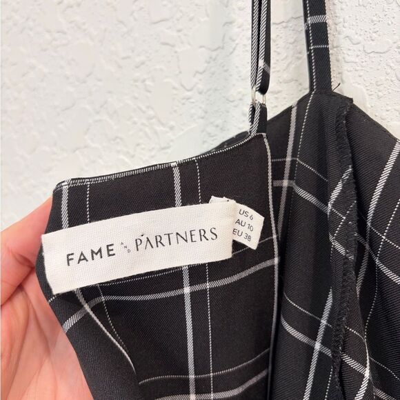 Fame and Partners Honor Windowpane Midi Dress Size 6 - Picture 7 of 8